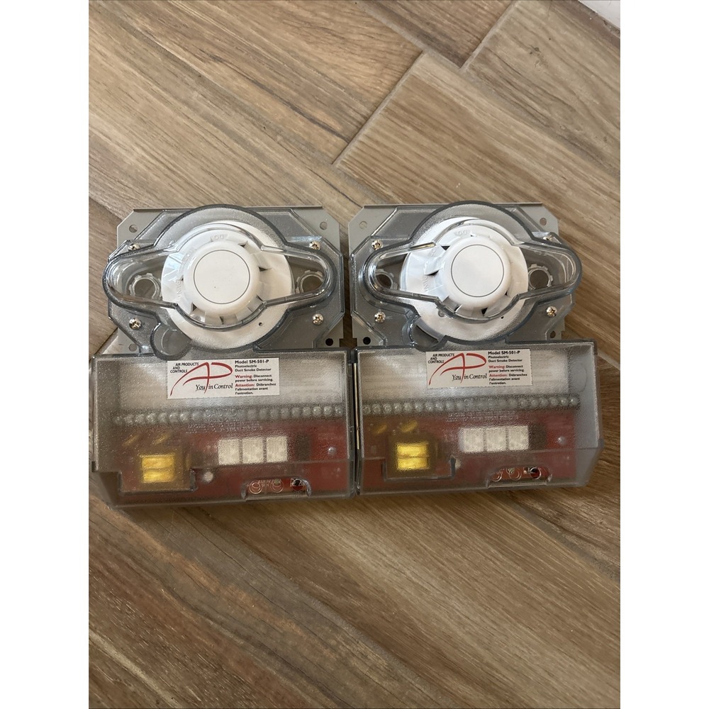 2 Air Products And Controls SM-501-P Photoelectric Duct Smoke Detectors